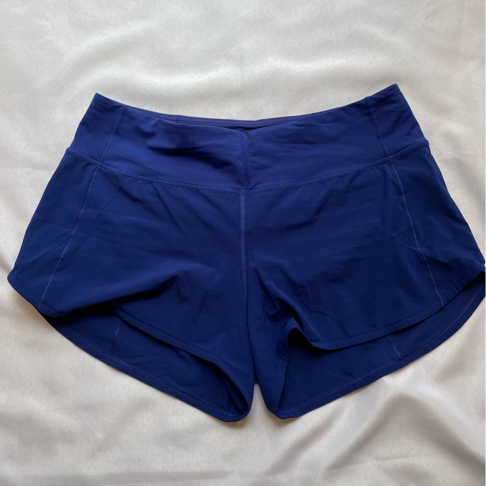 Lululemon Speed Up Short 4” Cobalt Blue Size 10
